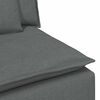 vidaXL Modulares Sofa Endmodul mit Armlehne Kissen Dunkelgrau 100 cm