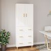 vidaXL Highboard Wei&szlig; Holzwerkstoff
