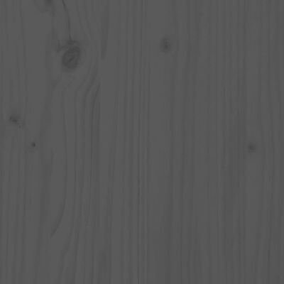 vidaXL Massivholzbett Kiefer 180x200 cm Grau