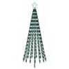 vidaXL LED-Weihnachtsbaum 180 cm 255 LEDs Kaltwei&szlig; Stahl Schwarz