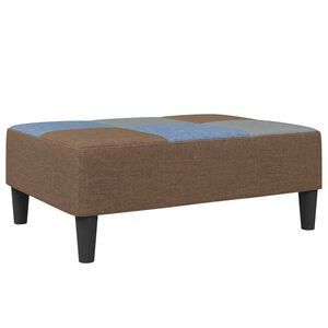 vidaXL Fu&szlig;hocker Patchwork 77x55x31 cm Stoff