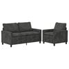 vidaXL Sofa Set 2 pcs Anthrazit Polyester