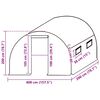 vidaXL Ersatzabdeckung f&uuml;r Gew&auml;chshaus (8 m&sup2;) 400x200x200 cm Gr&uuml;n