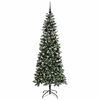 vidaXL K&uuml;nstlicher Weihnachtsbaum mit 300 LEDs mit St&auml;nder Gr&uuml;n 210 cm