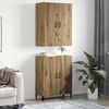 vidaXL Highboard 2 pcs Artisan-Eiche Holzwerkstoff