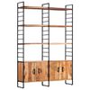 vidaXL Bücherregal 4 Etagen 124x30x180 cm Massivholz Akazie