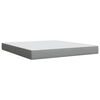 vidaXL Boxspringbett mit Matratze Hellgrau 180x200 cm Stoff