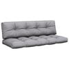 vidaXL Palettenkissen 2-tlg. Grau Stoff