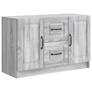 vidaXL Sideboard Graues Sonoma 89 x 34,5 x 57 cm Holzwerkstoff