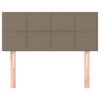 vidaXL Kopfteil Taupe 80x5x78/88 cm Stoff