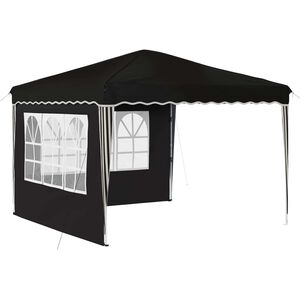 vidaXL Pop-up Partyzelt 288 x 288 x 245 cm Schwarz Oxford-Stoff