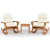 vidaXL 3-tlg. Garten-Lounge-Set Adirondack Massivholz Akazie