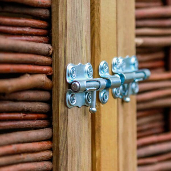 vidaXL M&uuml;lltonnenbox f&uuml;r 4 Tonnen Kiefernholz und Weide