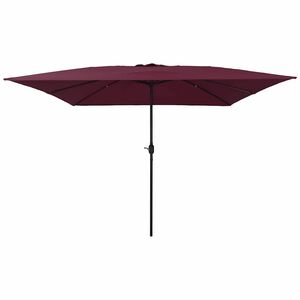 vidaXL Garten-Sonnenschirm Bordeauxrot 295 x 295 x 245 cm