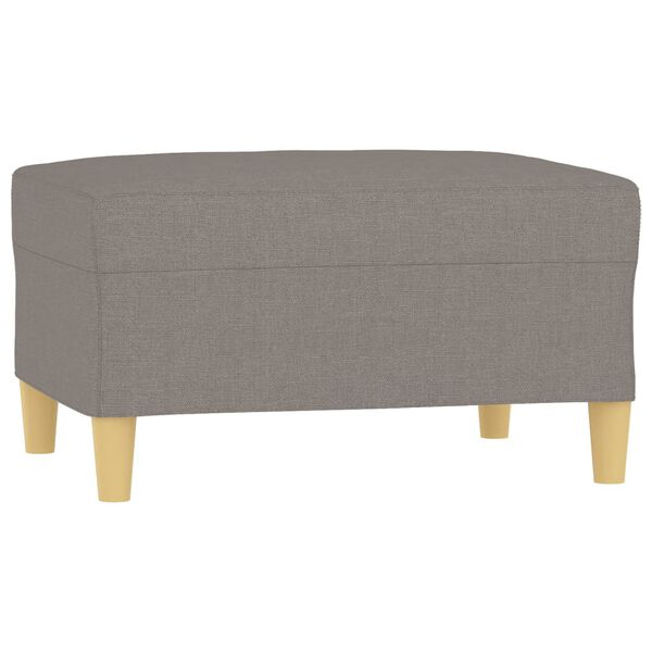 vidaXL Fußhocker Taupe 70x55x41 cm Stoff