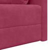 vidaXL Boden-Sofa-Bett 200cm Weinrot Samt