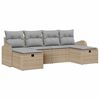vidaXL 6 stk. Beige und Hellgrau