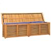 vidaXL Gartenbox mit Beutel 200x50x55 cm Massivholz Teak