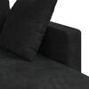 vidaXL Sofa Schwarz Gesamtabmessungen: 198 x 134 x 80 cm (B x T x H)