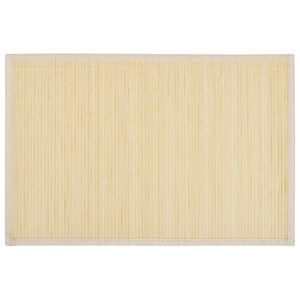 6 Bambus-Platzdeckchen 30 x 45 cm Natur