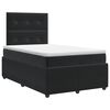 vidaXL Boxspringbett mit Matratze Schwarz 120 x 200 cm Samt