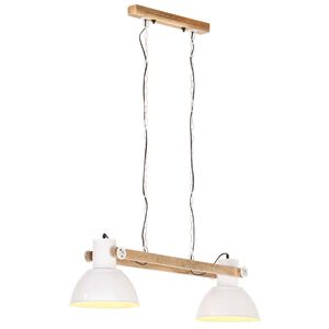 vidaXL H&auml;ngelampe Industriestil 25 W Wei&szlig; 109 cm E27