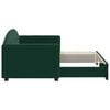 vidaXL Tagesbett Ausziehbar Dunkelgr&uuml;n 80x200 cm Samt
