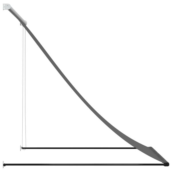 vidaXL Markise Einziehbar Anthrazit 150x150 cm Stoff und Stahl