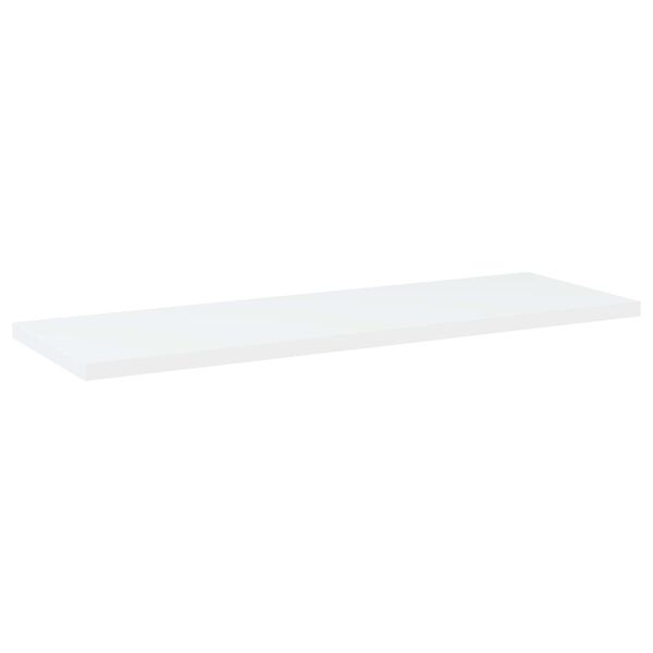 vidaXL B&uuml;cherregal-Bretter 4 Stk. Wei&szlig; 60x20x1,5 cm Holzwerkstoff