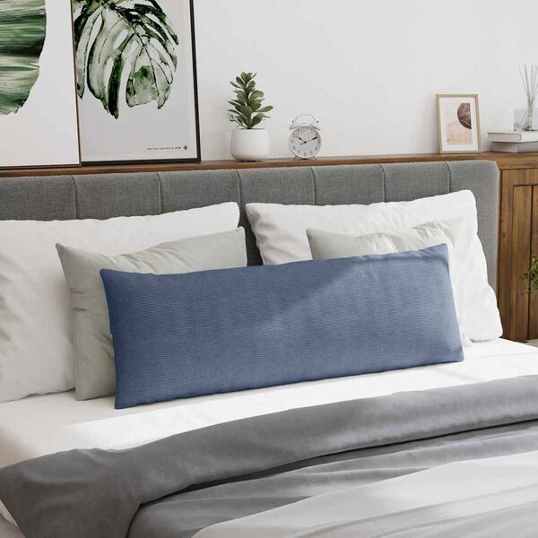 vidaXL Sofakissen 2 Stück Blau 120 x 40 cm Cordstoff