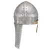 vidaXL Kreuzritter-Helm Antik Replik LARP Silbern Stahl