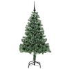 vidaXL Weihnachtsbaum mit 150 LEDs mit St&auml;nder Gr&uuml;n 150 cm PVC
