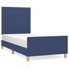 vidaXL Bettgestell ohne Matratze Blau 80x200 cm Stoff
