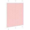 vidaXL Plissee Rosa 105x100 cm Stoffbreite 104,4 cm Polyester
