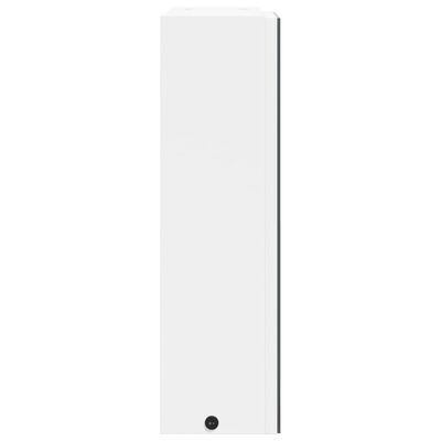 vidaXL Spiegelschrank mit LED-Beleuchtung Weiß 45x13x52 cm