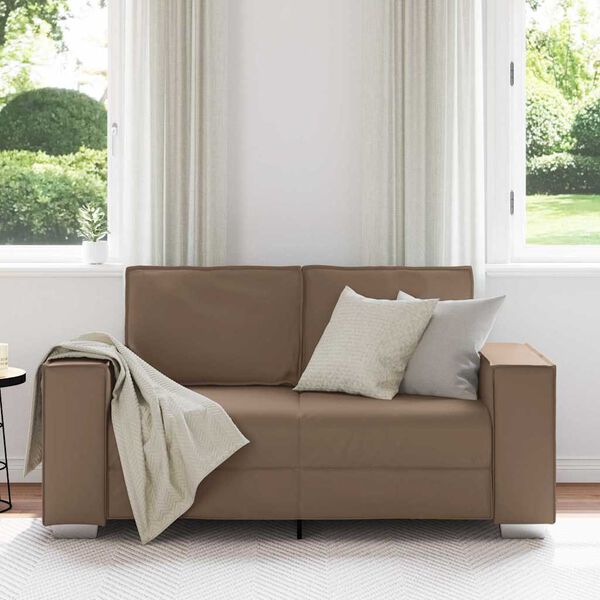 vidaXL Sofa 120cm Cappuccino Stoff
