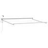 vidaXL Elektrisches Markisenrahmen Wei&szlig; 2,5 x 2 m Aluminium