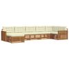 vidaXL Outdoor-Sofagarnitur 7 stk. Natur und Creme