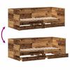 vidaXL Tagesbett mit Kopfteil Altholz 75 x 190 cm Holzwerkstoff