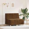 vidaXL Modulares Armfreies Sofa 2 pcs Braun 55 x 74 x 82 cm