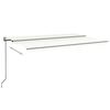 vidaXL Markise Automatisch Einziehbar 500x300 cm Creme