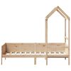 vidaXL Tagesbett mit Dach 80x200 cm Massivholz Kiefer