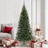 vidaXL K&uuml;nstlicher Weihnachtsbaum mit 300 LEDs Gr&uuml;n 180 cm PE und PVC