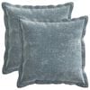 vidaXL Kissenbezug 2 stk. HOUTEN Himmelblau 30 x 30 cm Chenille-Stoff