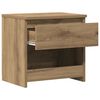 vidaXL Nachttische 2 Stk. Artisan-Eiche 40x30x39 cm Holzwerkstoff