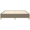 vidaXL Boxspringbettgestell Taupe 180x200 cm Stoff