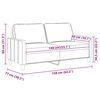 vidaXL 2-Sitzer-Sofa Hellgrau 140 cm Stoff