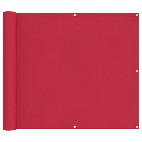 vidaXL Balkonsichtschutz Bordeauxrot 90 x 200 cm Oxford-Stoff