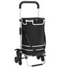 vidaXL Einkaufswagen Schwarz 47 x 39 x 100,5 cm Oxford-stoff