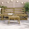vidaXL Gartensofas ohne Armlehnen 2 Stk. 70x70x67 cm Kiefernholz